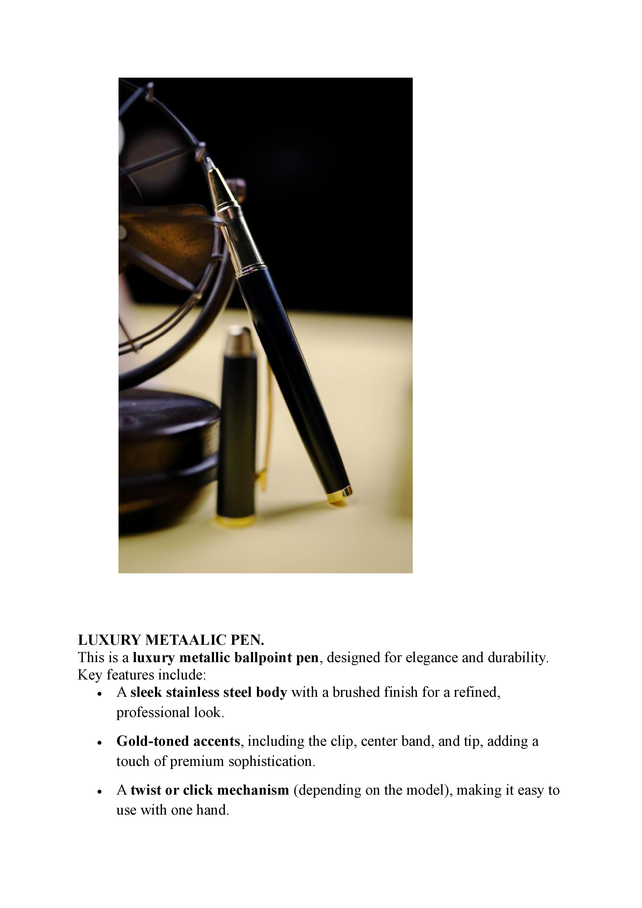 LUXURY METAALIC PEN